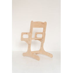 Chaise enfant réglable Montessori en bois naturel — photo 5