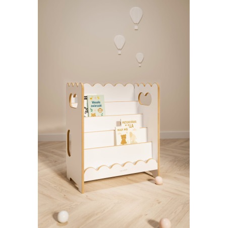 Mini bibliothèque Montessori en bois BUBBLE