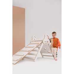 Échelle Pikler Montessori en bois avec toboggan – Naturel — photo 4