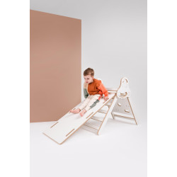 Échelle Pikler Montessori en bois avec toboggan – Naturel — photo 6