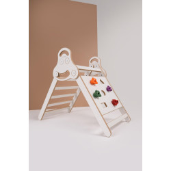 Échelle Pikler Montessori en bois avec toboggan – Naturel — photo 8