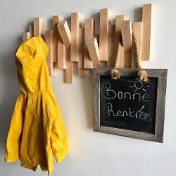 Geneviève wooden wall hook - Piano coat rack - Photo 1