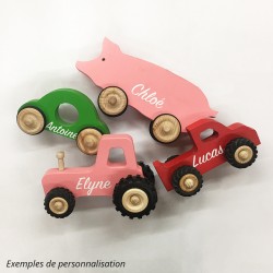 Example of personalization of the Diane car with the first name
