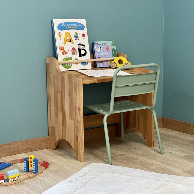 Wooden kindergarten desk for young children