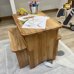 Kindertisch aus Holz - Foto 6