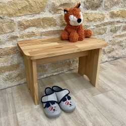 Children's wooden bench and step stool - Photo 2
