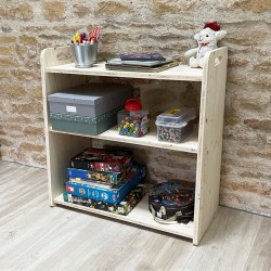 Capucine, estantería de almacenamiento Montessori para niños - Versión abeto - Foto n°2