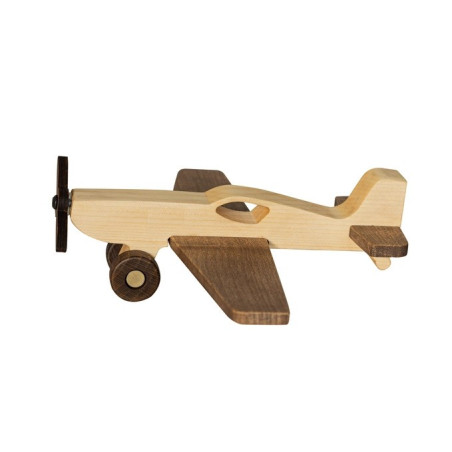 Louis the natural wooden airplane - Wooden toy