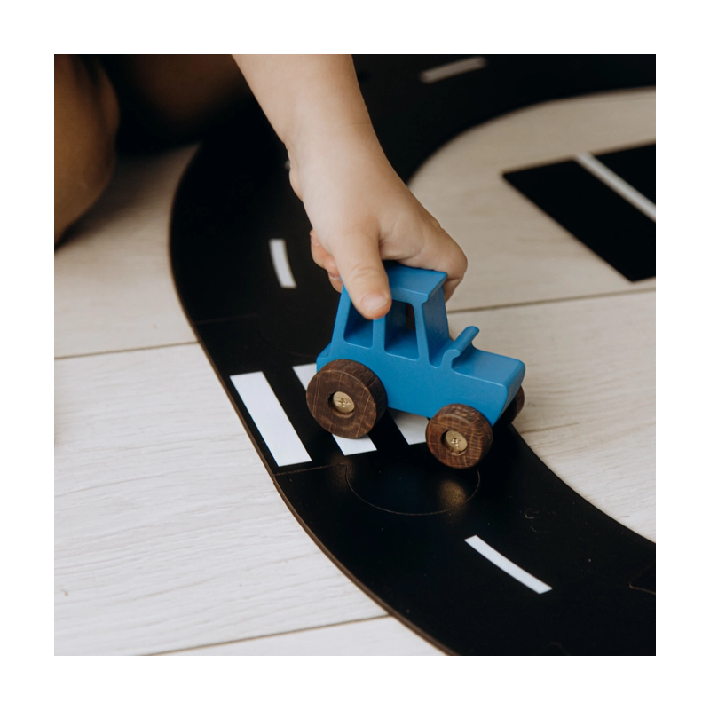 José el pequeño tractor - Azul - Juguetes de madera