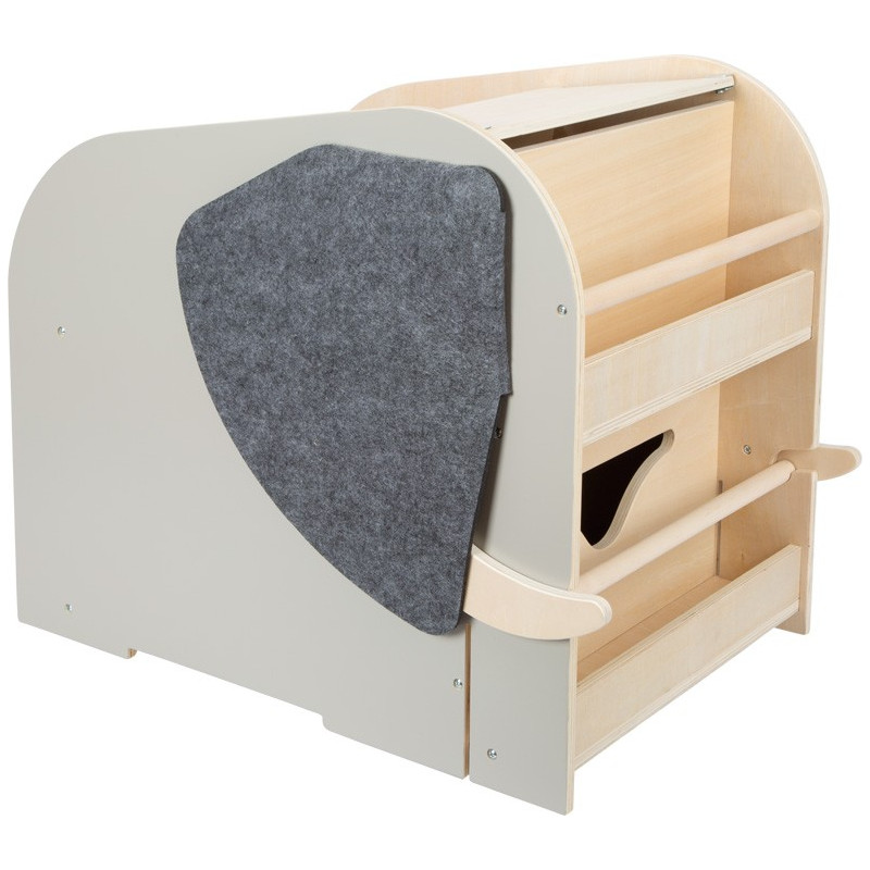 Grande Coffre Boite Rangement En Bois Non Peint | 25 X 15 X 17 Cm | Avec Fermoir Et Couvercle
