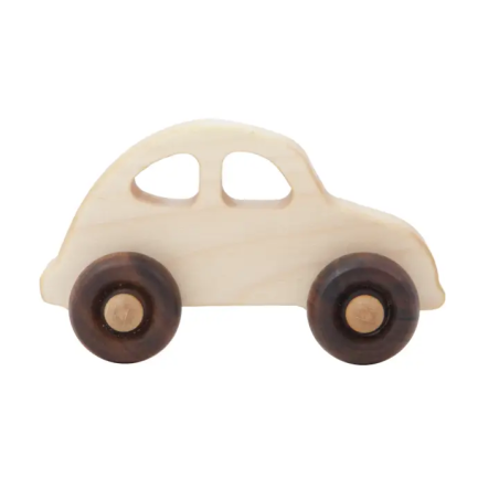 Petite voiture en bois brut - Fraise et Bois