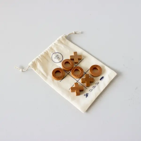 Maurice Wooden Tic Tac Toe Juego - Tic Tac Toe