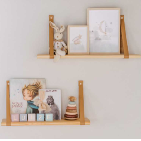 Etagère Flottante en bois Montessori - Fraise et Bois