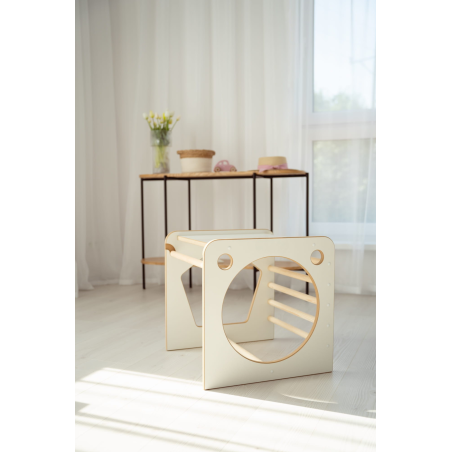 Cube d’escalade en bois – Motricité libre Montessori