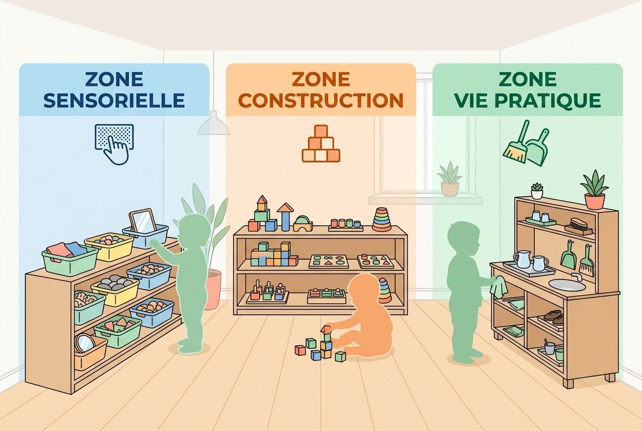Organisation d'une chambre Montessori