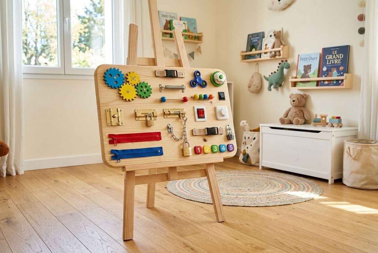 Busy board sur pied : le meilleur board montessori pour enfant